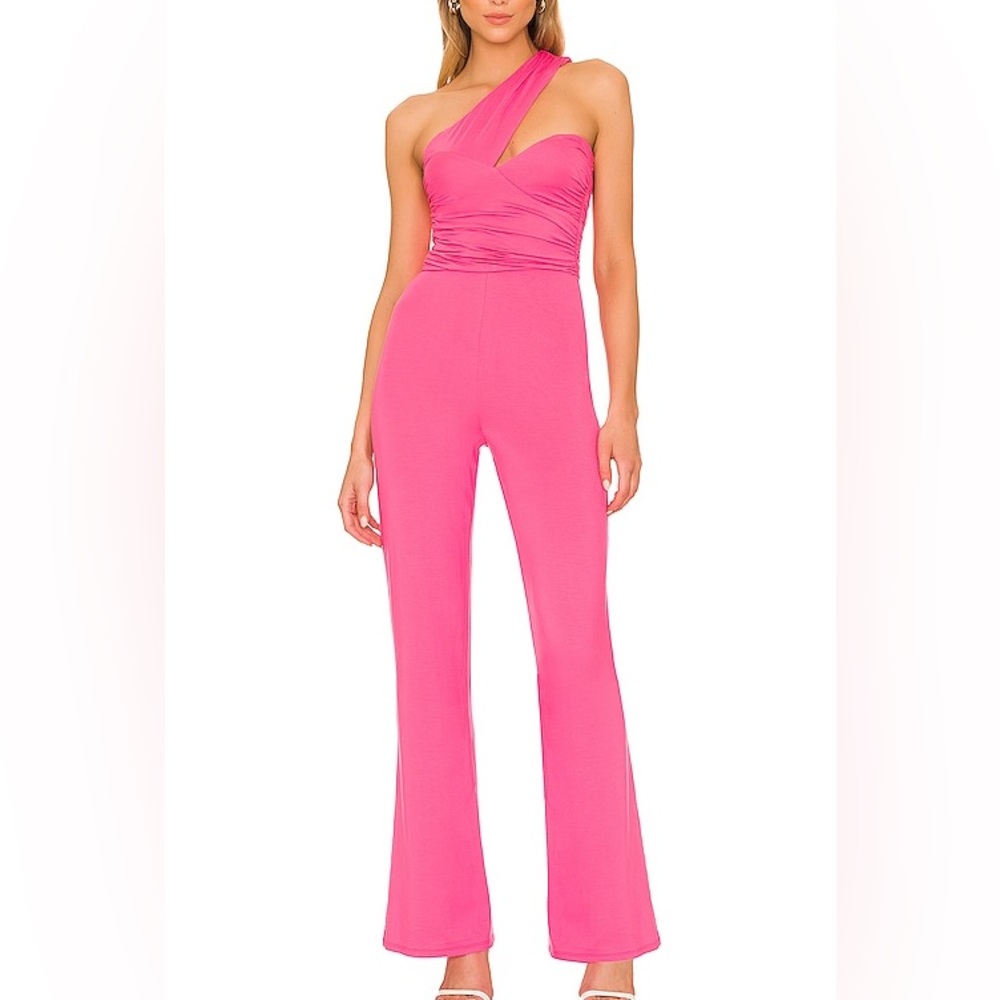 Revolve Lovers and Friends Liv Jumpsuit in Hot Pink Sz S.